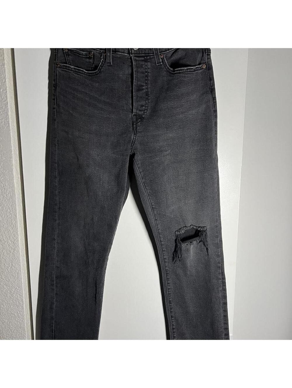 Levi’s Wedgie Straight Jeans Black Denim